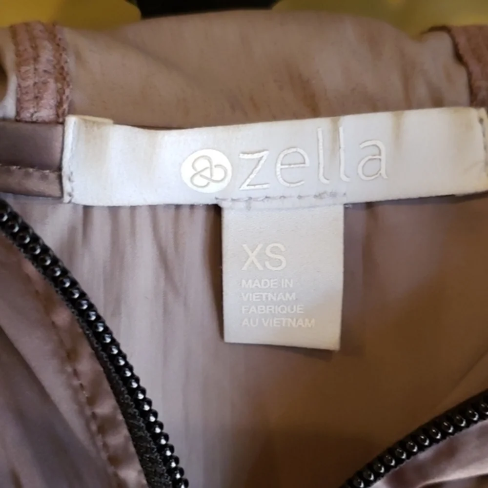 Zella Bronze Rain  Jacket Long Anorak Size‎ XS Brown